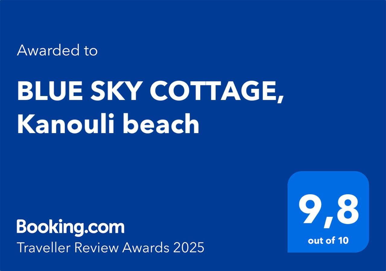 Blue Sky Cottage, Kanouli Beach CChalikounas Buitenkant foto